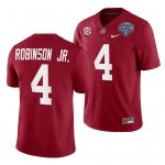 Men's Alabama Crimson Tide #4 Brian Robinson Jr. Crimson 2021 Cotton Bowl NCAA Playoff Uniform College Football Jersey 2403MQJP1